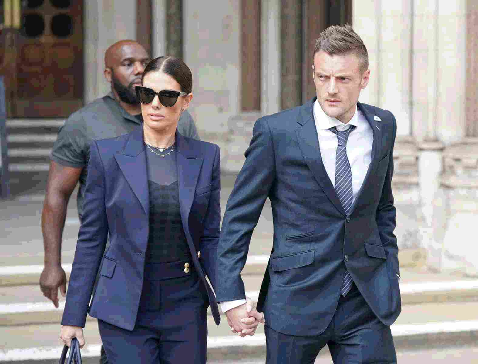 Rebekah Vardy And Husband Jamie Leave Court Early In Coleen Rooney Case ‘due To Illnesslouise 