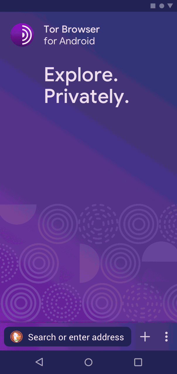 Tor browser android homepage