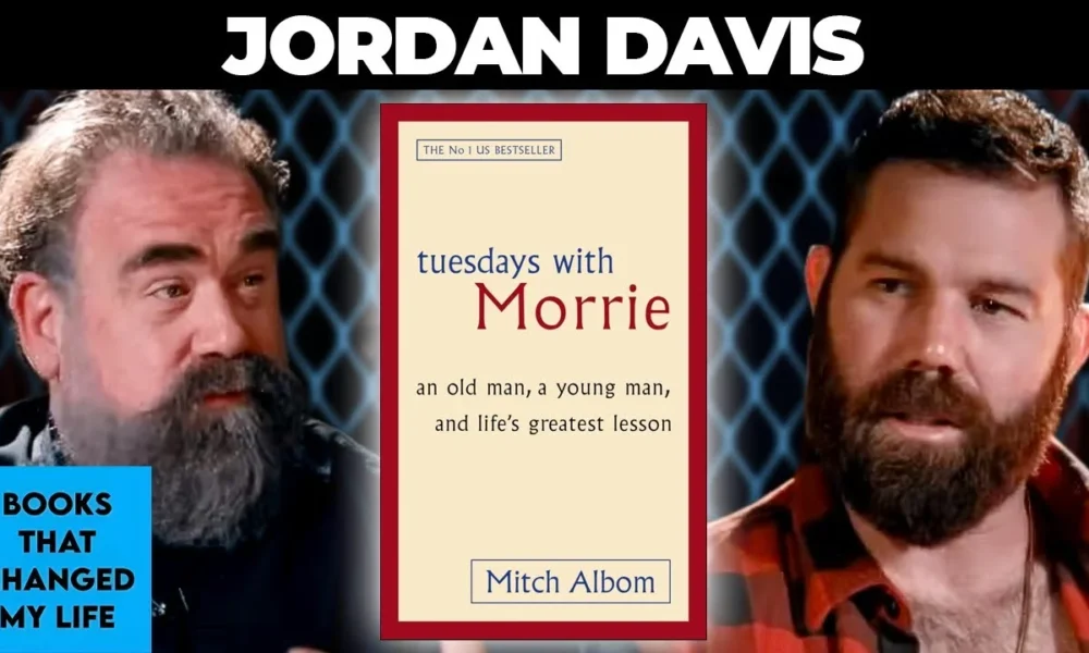 country singer Jordan Davis reflecting on life legacy and Mitch Albom's Morrie wisdom