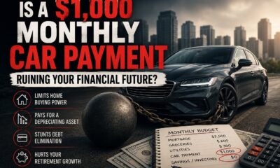 $1,000 monthly car payment impact on household budget and long-term financial future